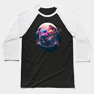 Candy Overload in Space Baseball T-Shirt